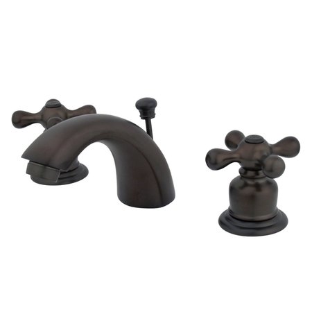 KINGSTON BRASS KB955AX Mini-Widespread Bathroom Faucet, Oil Rubbed Bronze KB955AX
